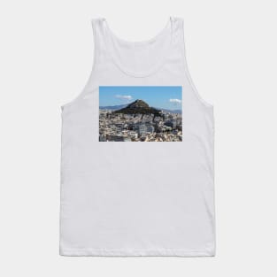 Lykabettos Hill from the Acropolis, Athens Tank Top